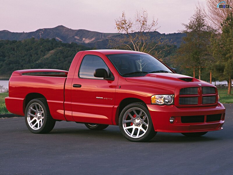 Red Dodge Ram SRT-10 pickup truck