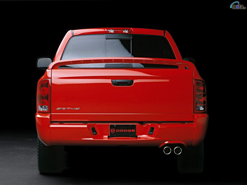 red dodge srt-10 pickup truck