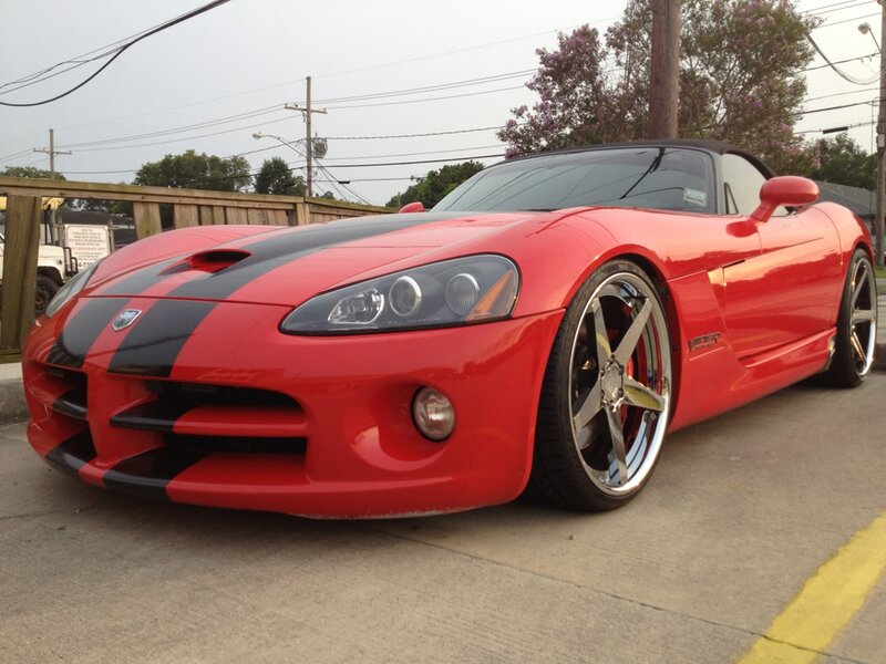Red Dodge Viper Car — Calm, Afternoon