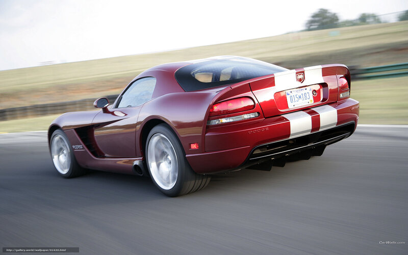 Red Dodge Viper Car — Dynamic