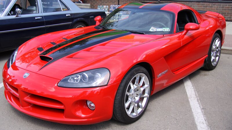 Red Dodge Viper Car — Neutral