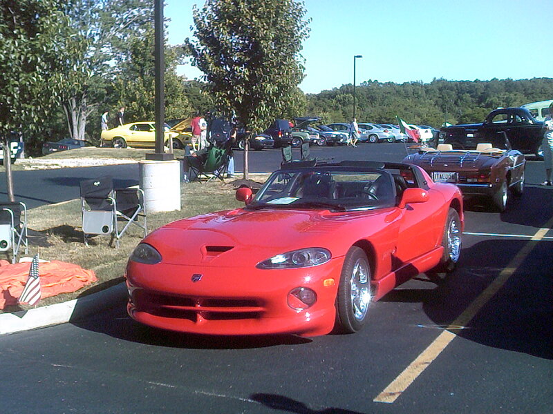 Red Dodge Viper Car — Outdoor
