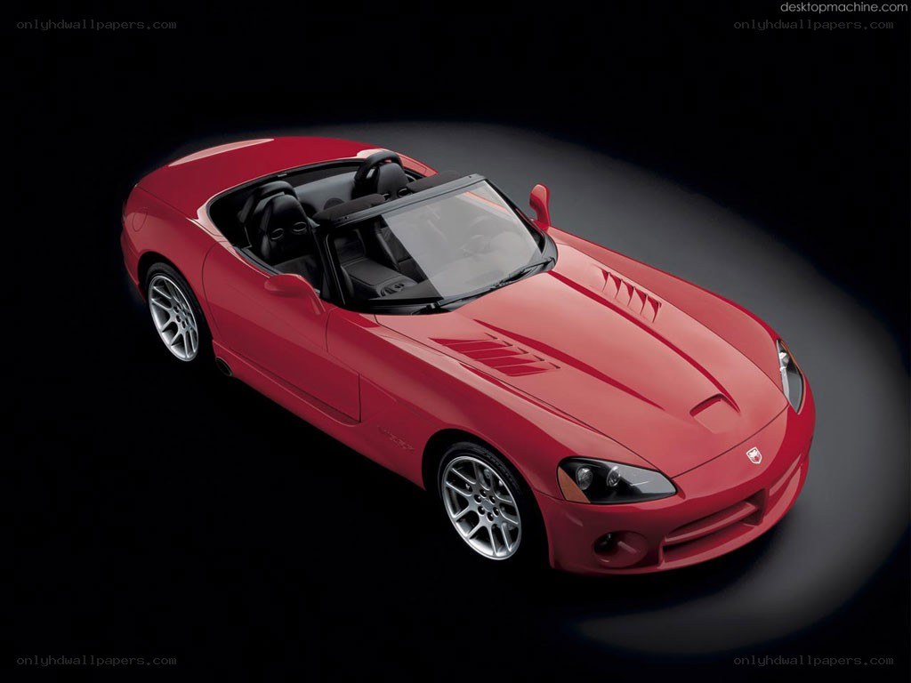 Red Dodge Viper convertible