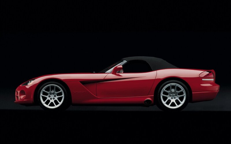 Red Dodge Viper convertible