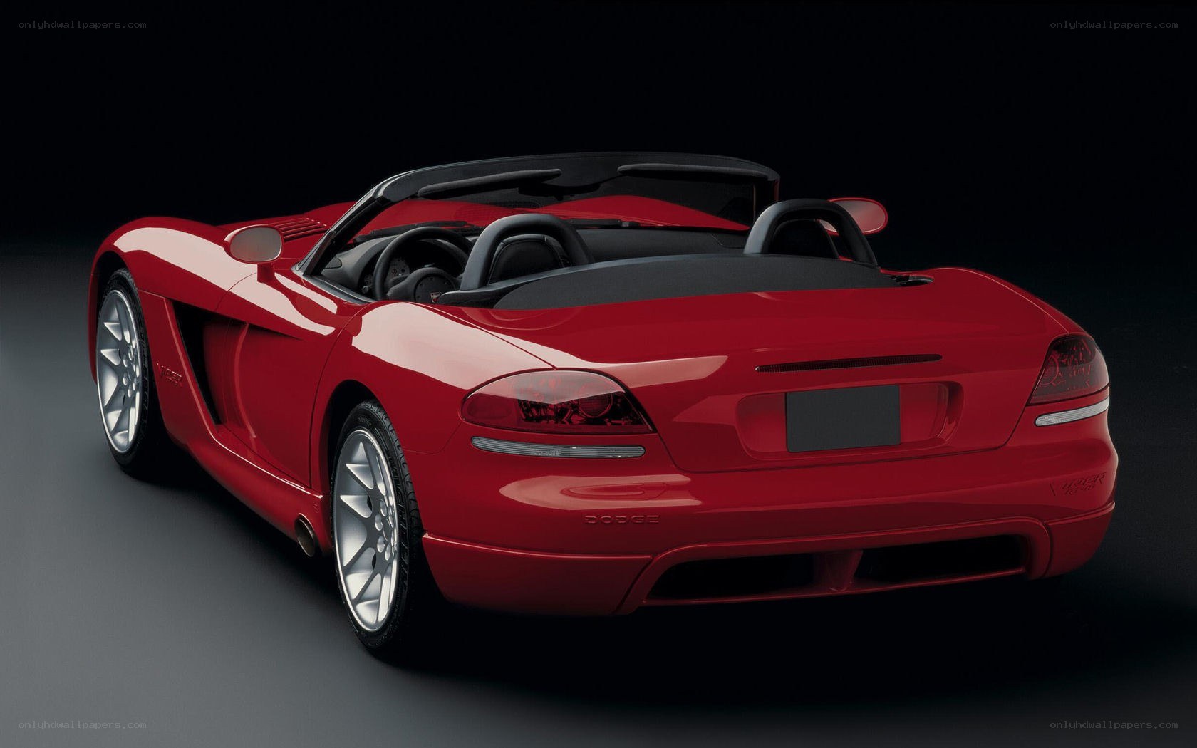 Red Dodge Viper convertible