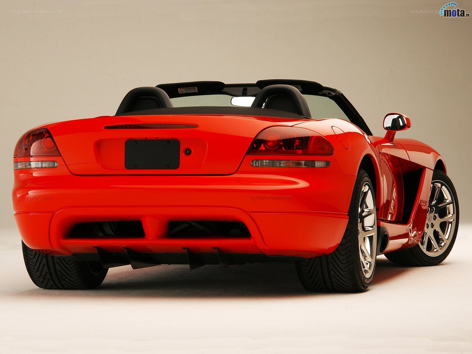 Red Dodge Viper convertible