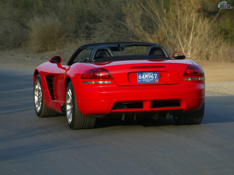 red dodge viper convertible