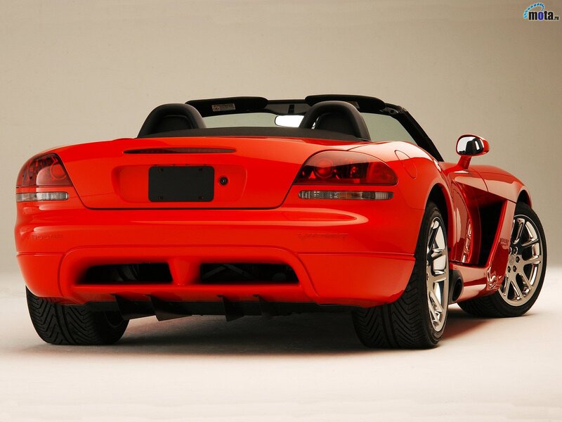 Red Dodge Viper Convertible — Neutral, Photograph, Car, Tires