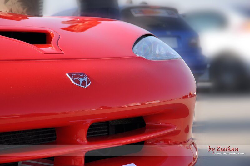 Red Dodge Viper — Dramatic, Afternoon, Photograph