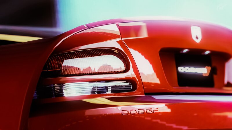 Red Dodge Viper — Dramatic, Digital Art