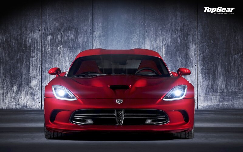 Red Dodge Viper sports car