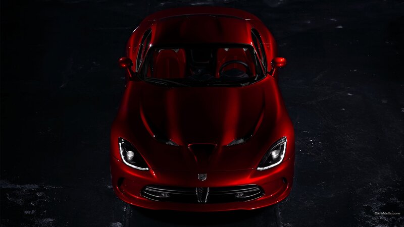 red dodge viper sports car