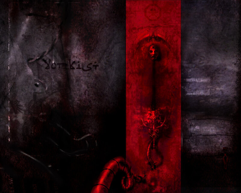 Red Door with Skull