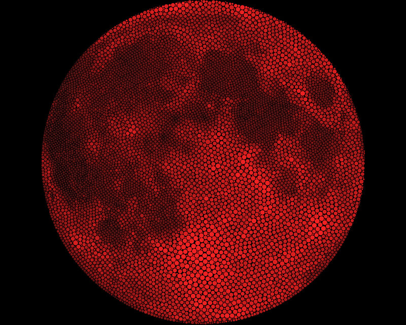 red dot pattern circle