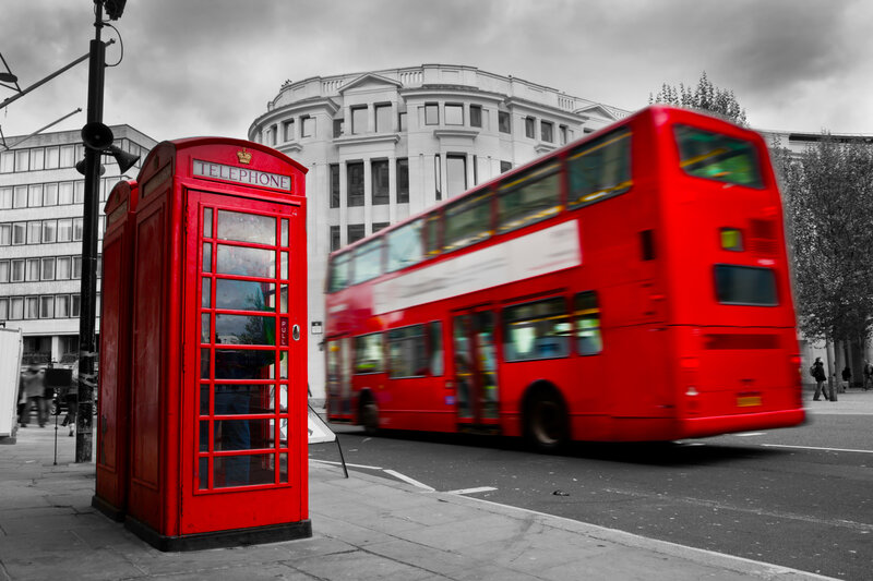 Red Double-decker Bus — Dynamic, Afternoon