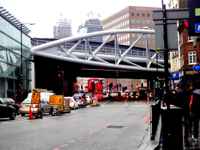 Red Double-decker Bus — Gray