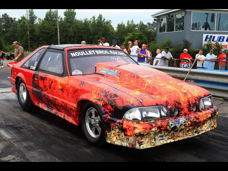 Red Drag Racing Car — Active