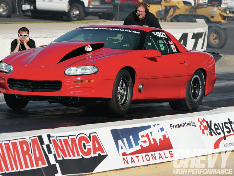 Red Drag Racing Car — Competitive