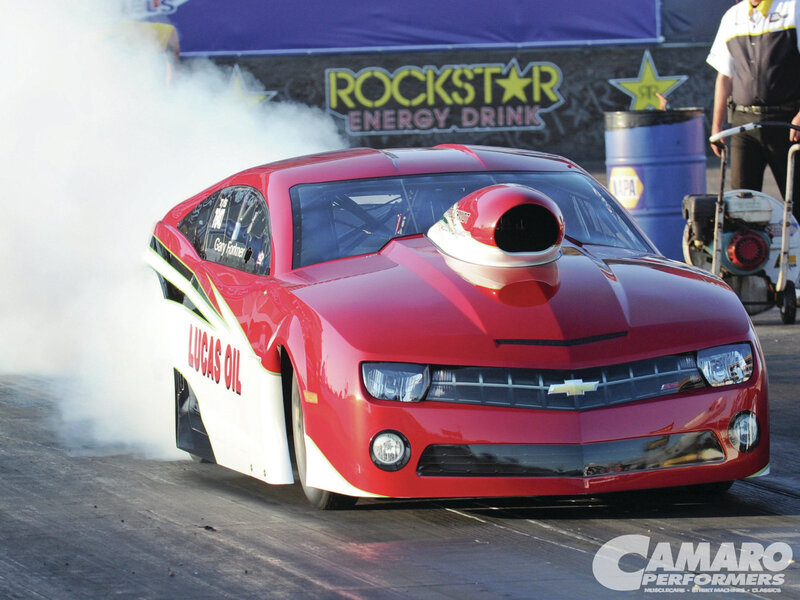 Red Drag Racing Car — Dramatic, Afternoon