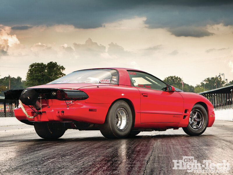 Red Drag Racing Car — Dramatic, Sunset