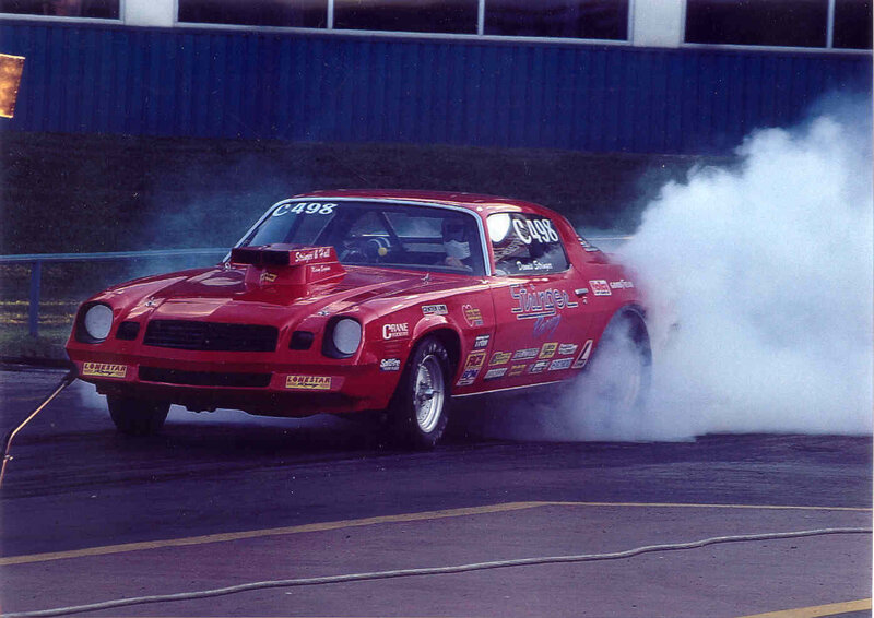 Red Drag Racing Car — Dynamic, Photograph