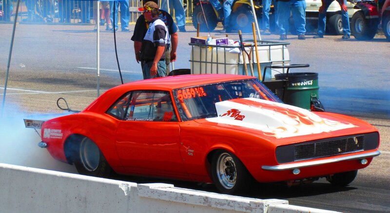 Red Drag Racing Car — Energetic