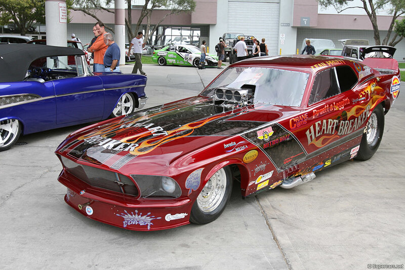 Red Drag Racing Car — Outdoor