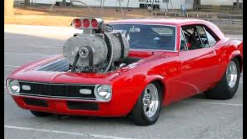 Red Drag Racing Car — Powerful