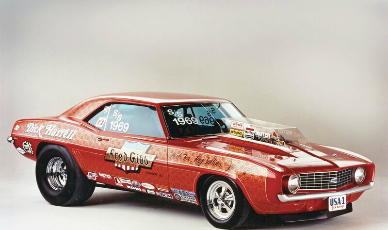 Red Drag Racing Car — Static