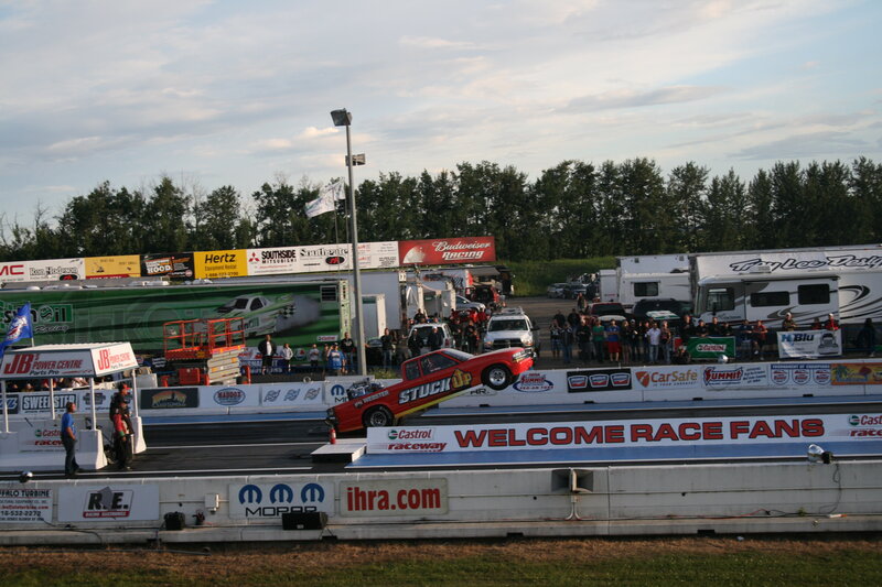 Red Drag Racing Truck