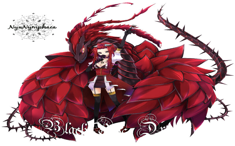 Red Dragon and Girl