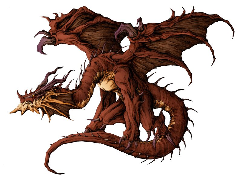 red dragon creature