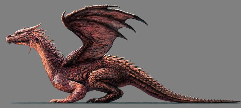 red dragon creature