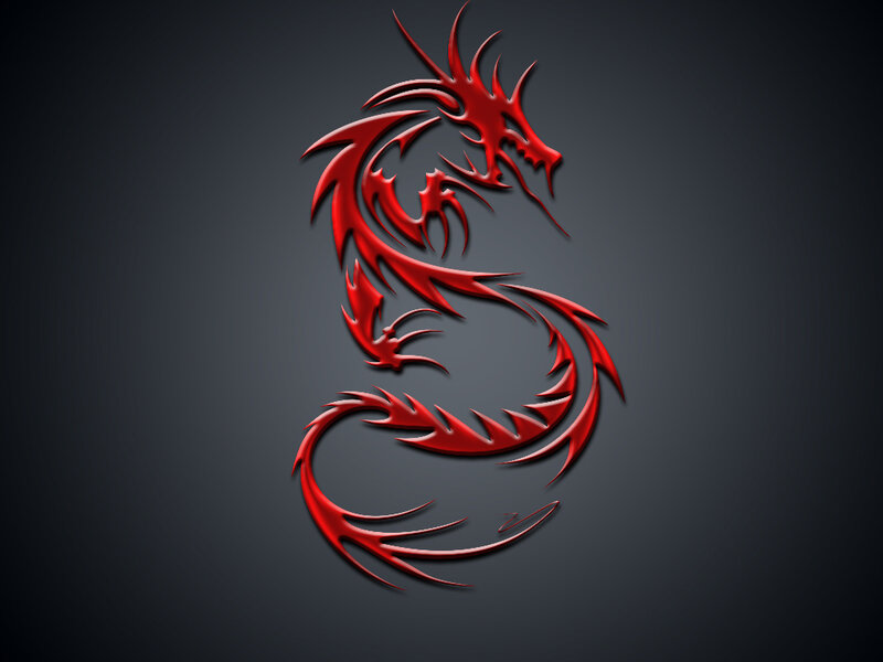 Red dragon design