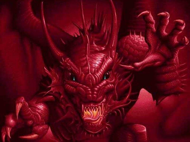 red dragon fantasy artwork