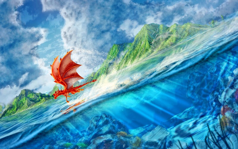 Red Dragon Flying