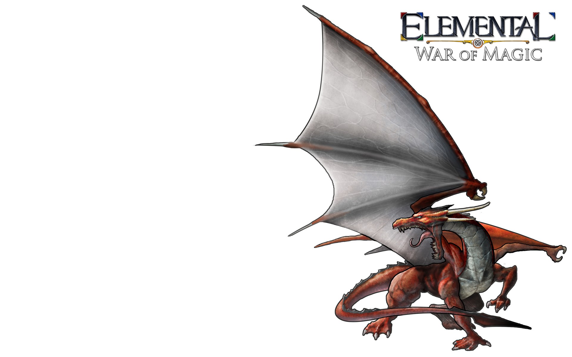 Red dragon from Elemental War of Magic