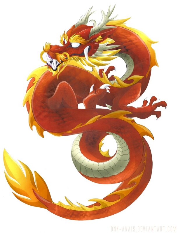 red dragon illustration