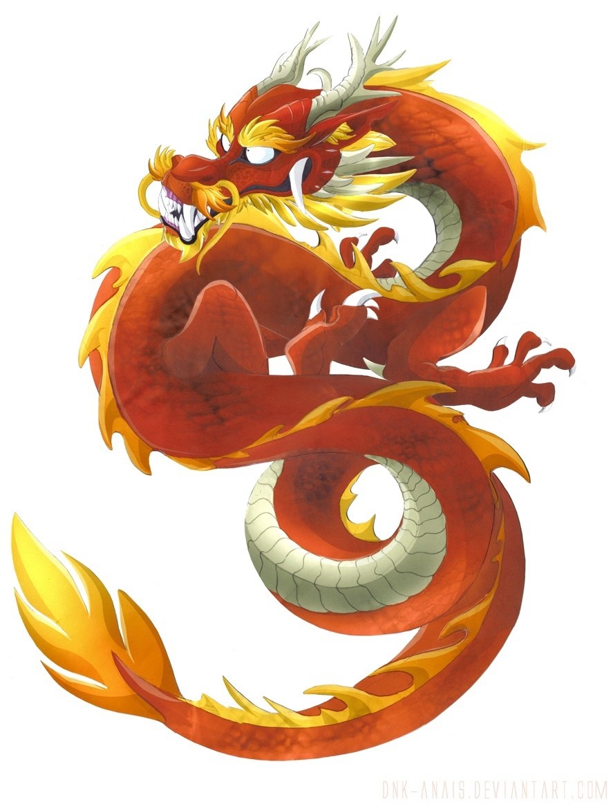 red dragon illustration