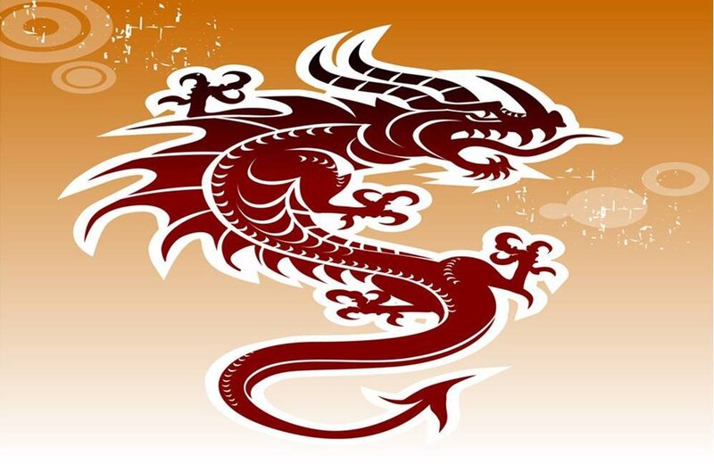Red Dragon Illustration — Dynamic