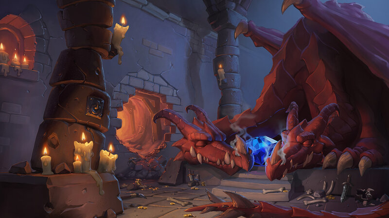 Red Dragon in Dungeon