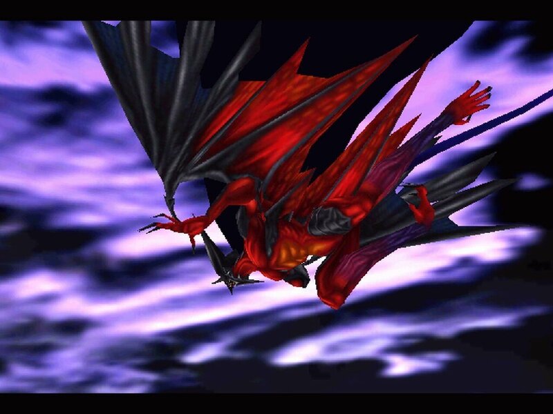 Red Dragon in Flight — Dramatic, Night