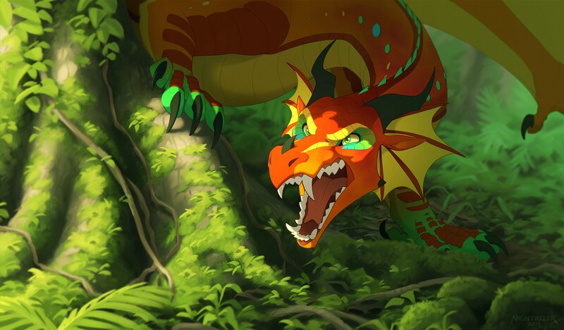 Red Dragon in Jungle