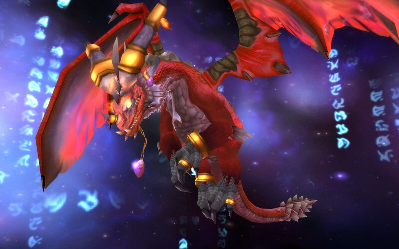Red Dragon in Space — Dramatic, 3d Render