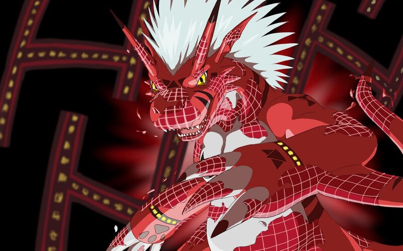 Red Dragon-like Creature — Aggressive