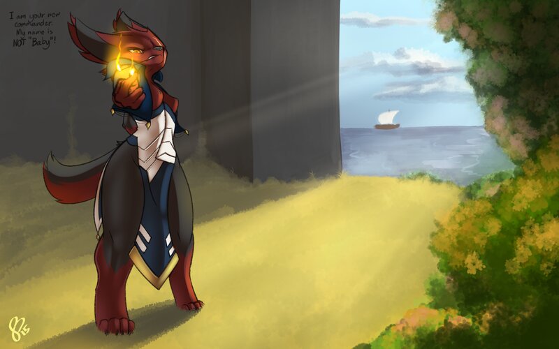 Red Dragon-like Creature — Yellow