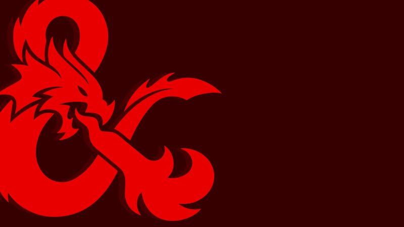 Red Dragon Logo — Dramatic, Vector Art, Ampersand