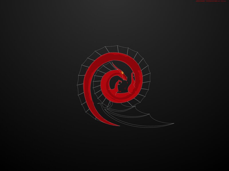 Red Dragon Logo — Minimalist