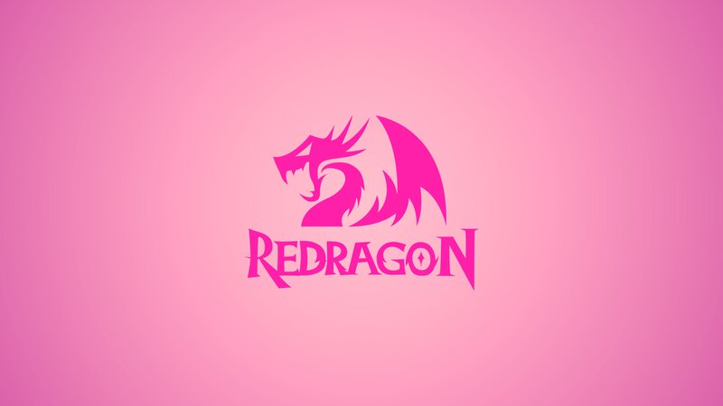 Red Dragon Logo — Pink