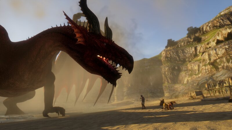 Red Dragon on Beach